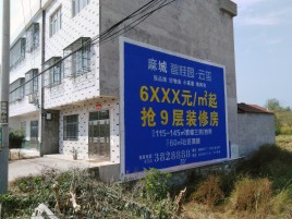 扬州墙体广告质量分析