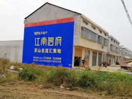 扬州农村墙体广告在不同形式上面展现的不同特色
